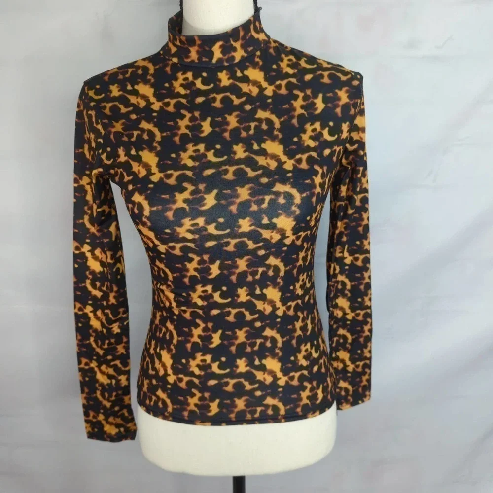 NWT | Daisy Street Cropped Mock Neck Long Sleeve Top - Picture 1 of 8
